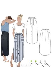 INDIGO MAXI SKIRT 