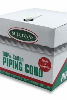 2 Meter Pack - Piping Cord White 100% Cotton