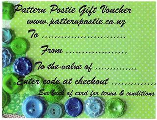 Sewing Pattern Gift Vouchers