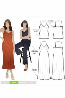 KINGSLEY BIAS CUT DRESS AND CAMI
